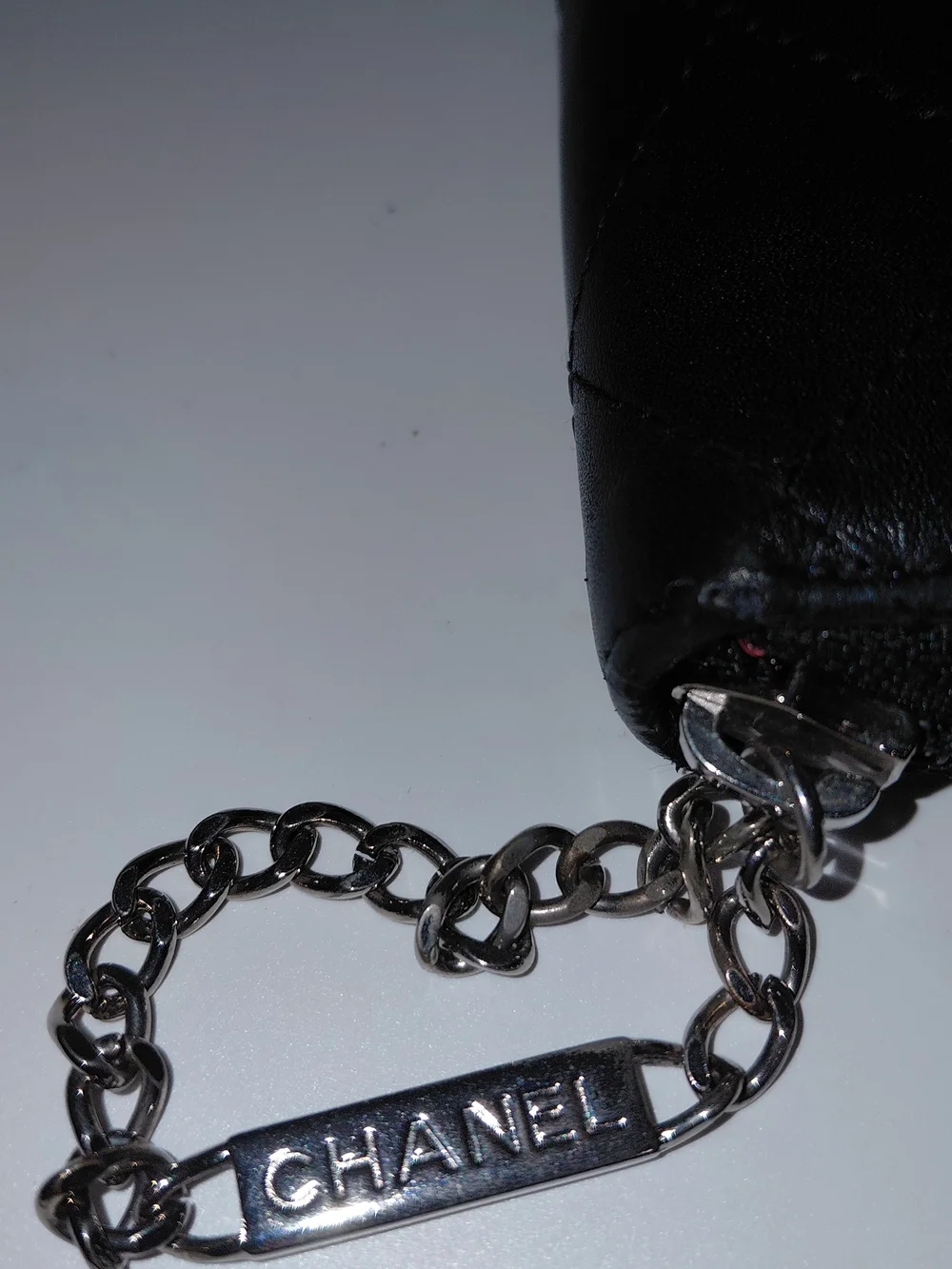 CHANEL Cambon Ligne Black Quilted Zip-Around Wallet with White CC Coco Mark